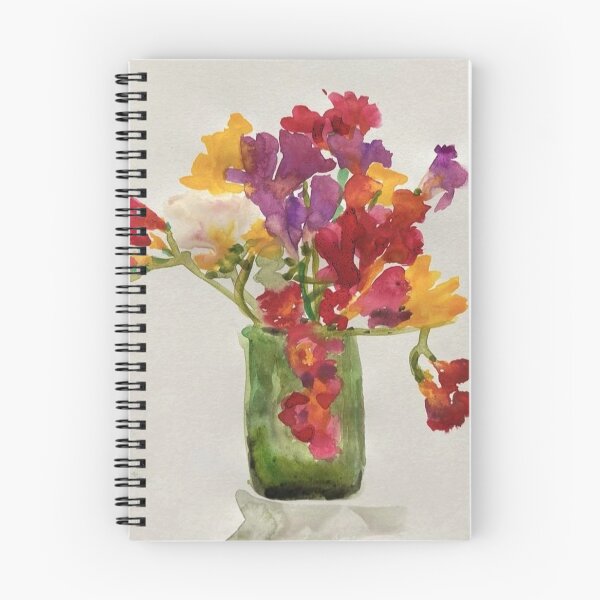 Item preview, Freesias in Green Glass designed and sold by Kate Isbell Art Products.