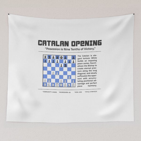Item preview, CATALAN OPENING Chess T-Shirt | Possession is Nine Tenths of Victory. designed and sold by Sorcend.