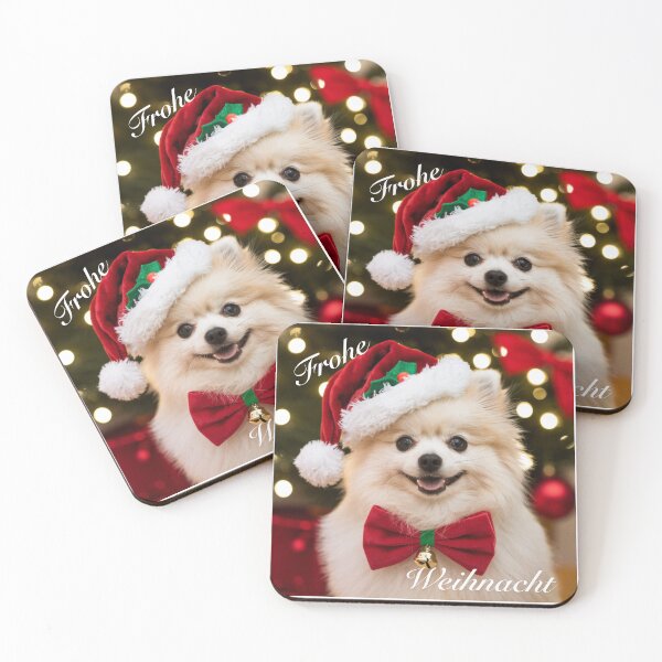 Item preview, The beautiful Pomeranian wishes you a Merry Christmas designed and sold by Fantasilandia.