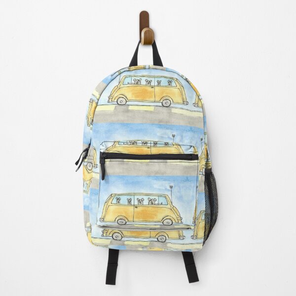 Item preview, Yellow family car pattern hand drawn designed and sold by Boy and Belugee.