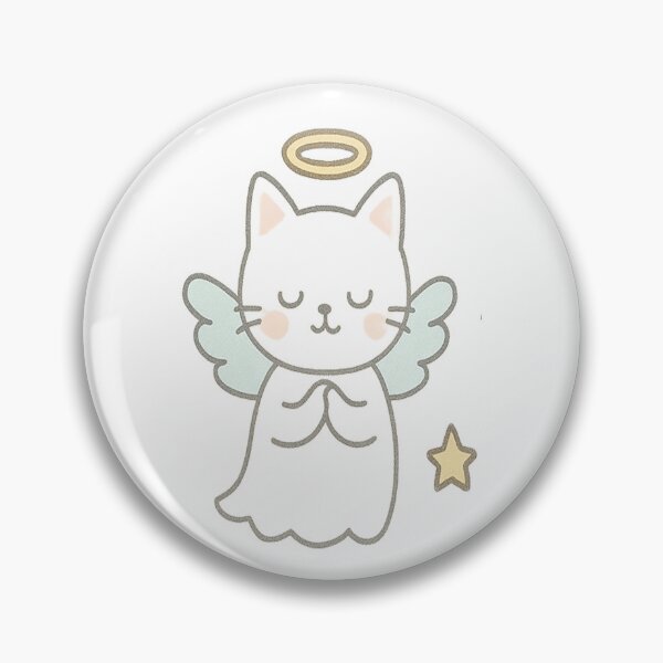 Item preview, Angel cat designed and sold by sadgecat.