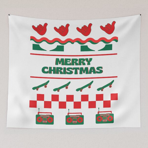 Item preview, Ugly Christmas sweater skateboard  designed and sold by TaraPen.