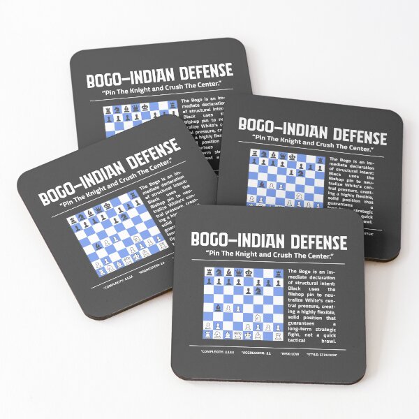 Item preview, BOGO-INDIAN DEFENSE Chess T-Shirt | Pin The Knight. Crush The Center. designed and sold by Sorcend.