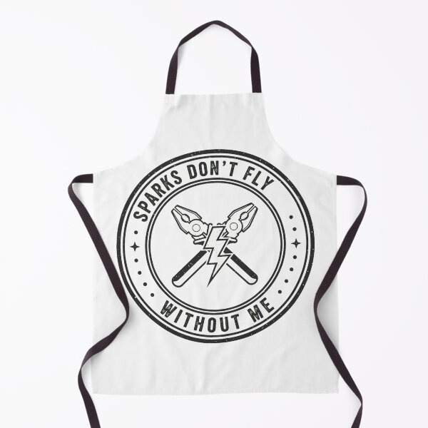 Item preview, Electrician Sparks Don't Fly Without Me Vintage Power Badge Gift designed and sold by PRINTED ..
