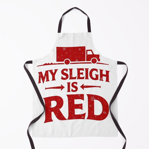 Item preview, My Sleigh Is Red – Delivery Driver Christmas Shirt designed and sold by TroyTheTerrific.