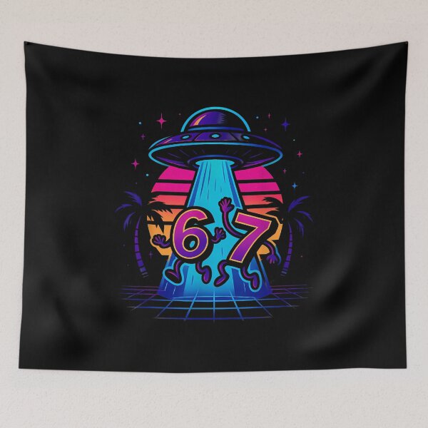 Item preview, Funny Six Seven 67 Meme Internet Meme Ufo Gen Alpha Slang designed and sold by facegm.