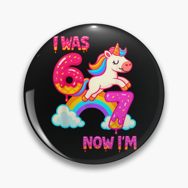 Item preview, 7 Year Old Birthday 67 Was 6 Now I'M 7 Dabbing Unicorn Girls designed and sold by facegm.