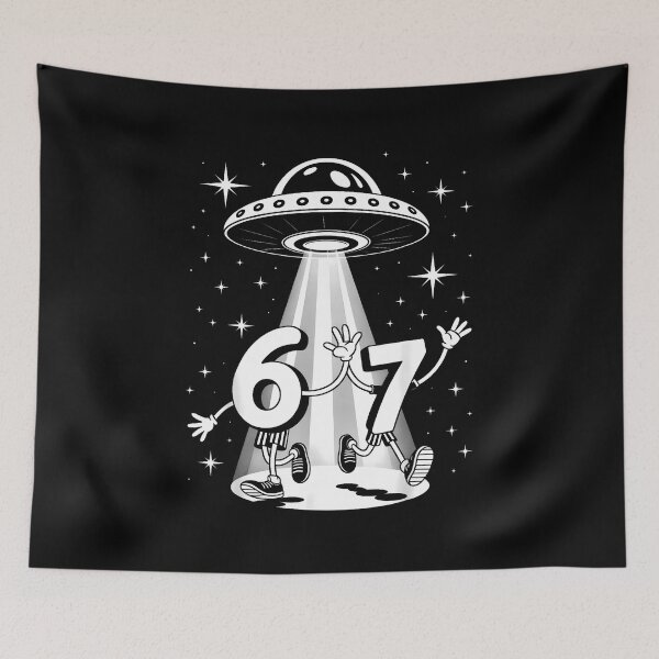 Item preview, Funny Six Seven 67 Meme Internet Meme Ufo Gen Alpha Slang designed and sold by facegm.