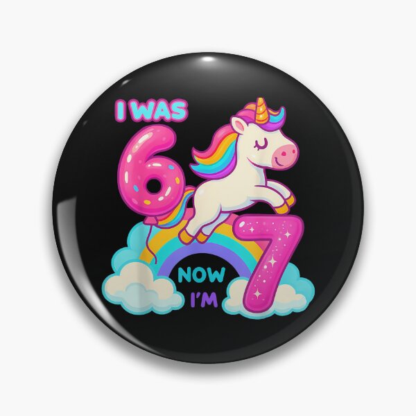 Item preview, I Was Six Now I'M Seven Dabbing Unicorn 67 Meme 7Th Birthday designed and sold by facegm.