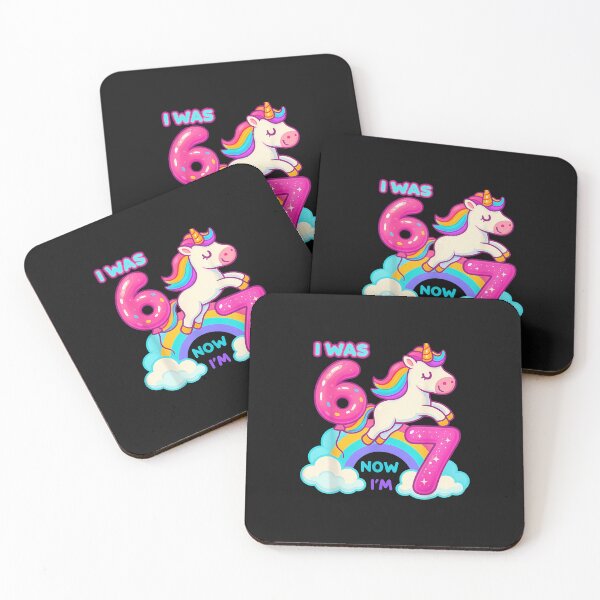 Item preview, I Was Six Now I'M Seven Dabbing Unicorn 67 Meme 7Th Birthday designed and sold by facegm.