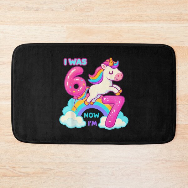 Item preview, I Was Six Now I'M Seven Dabbing Unicorn 67 Meme 7Th Birthday designed and sold by facegm.