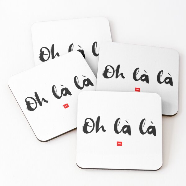 Item preview, Oh là là – Oh My! (French Expression Typography) designed and sold by FrancophileFun.