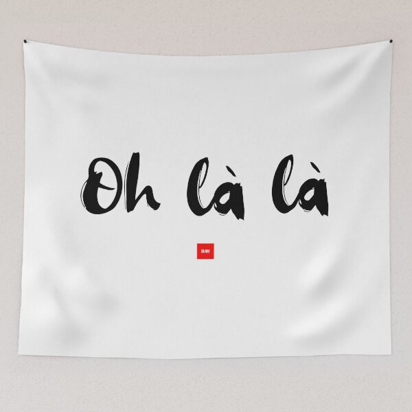 Item preview, Oh là là – Oh My! (French Expression Typography) designed and sold by FrancophileFun.