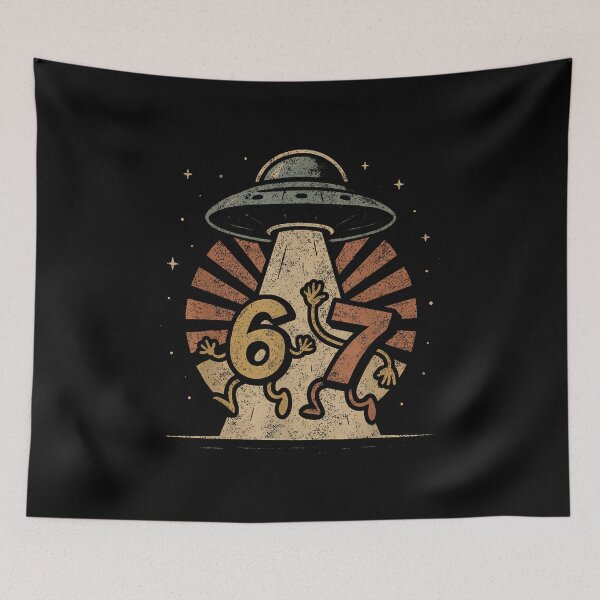 Item preview, Funny Six Seven 67 Meme Internet Meme Ufo Gen Alpha Slang designed and sold by facegm.