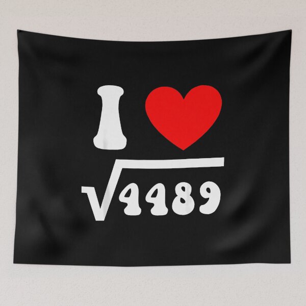 Item preview, I Love 67 I Heart 67 Square Root 4489 Slang Math Teacher designed and sold by facegm.