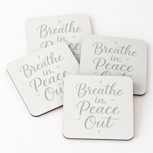 Item preview, Breathe In Peace Out | Calming Minimalist Quote Design for Mindfulness & Self-Care designed and sold by PureBrain.