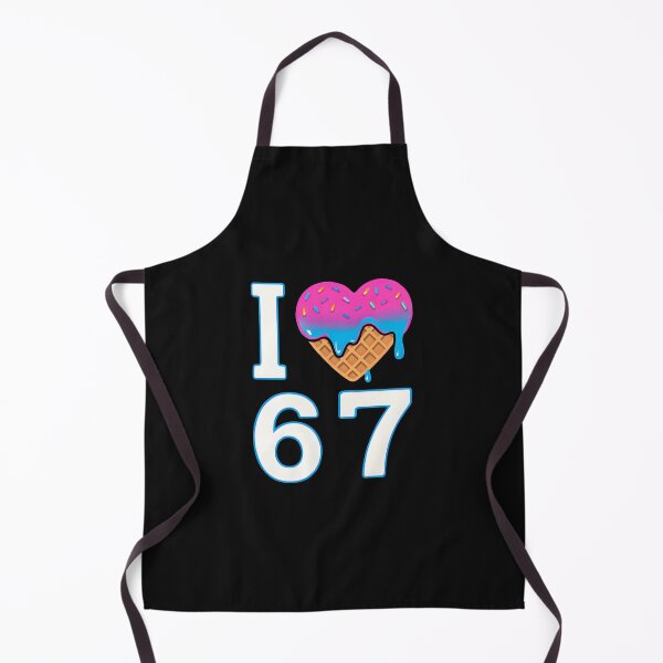 Item preview, I Love 67 Meme Heart 6 7 Merch Stuff Six Seven Ice Cream designed and sold by facegm.
