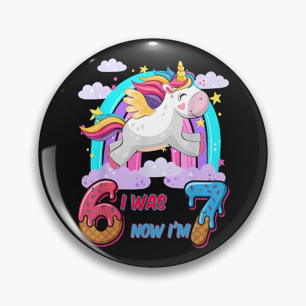 Item preview, I Was Six Now I'M Seven Dabbing Unicorn 67 Meme 7Th Birthday designed and sold by facegm.