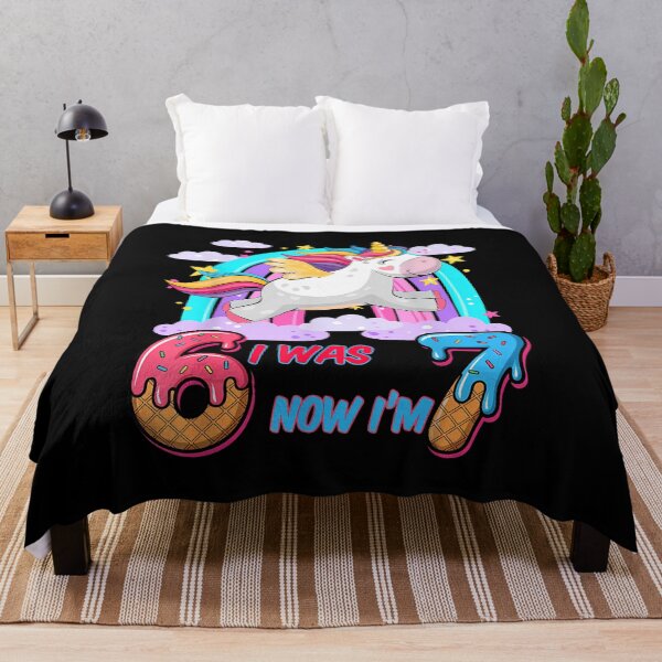Item preview, I Was Six Now I'M Seven Dabbing Unicorn 67 Meme 7Th Birthday designed and sold by facegm.