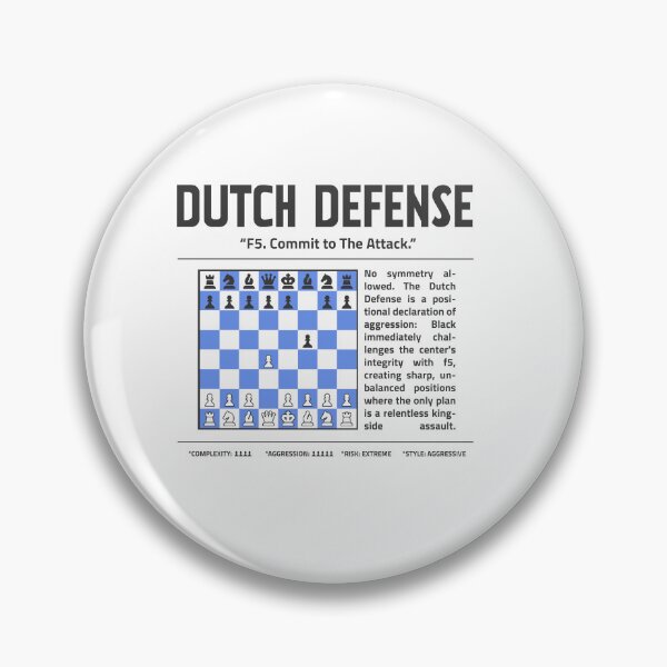 Item preview, DUTCH DEFENSE Chess T-Shirt | F5. Commit To The Attack. designed and sold by Sorcend.