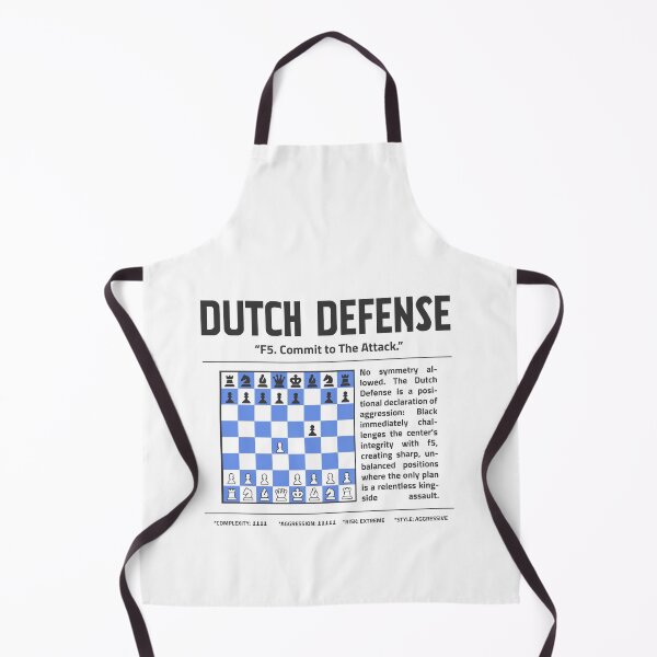 Item preview, DUTCH DEFENSE Chess T-Shirt | F5. Commit To The Attack. designed and sold by Sorcend.