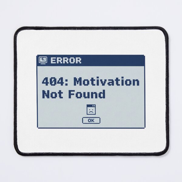 Item preview, Error 404 Motivation Not Found Funny Vintage Tech Pixel Quote designed and sold by PRINTED ..