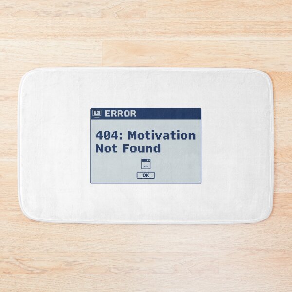 Item preview, Error 404 Motivation Not Found Funny Vintage Tech Pixel Quote designed and sold by PRINTED ..