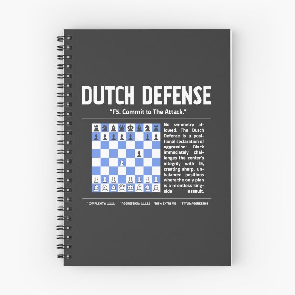 Item preview, DUTCH DEFENSE Chess T-Shirt | F5. Commit To The Attack. designed and sold by Sorcend.