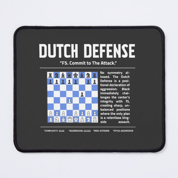 Item preview, DUTCH DEFENSE Chess T-Shirt | F5. Commit To The Attack. designed and sold by Sorcend.