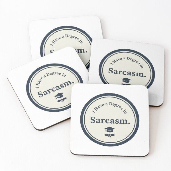 Item preview, I Have a Degree in Sarcasm Funny Graduation Quote Minimalist Badge designed and sold by PRINTED ..