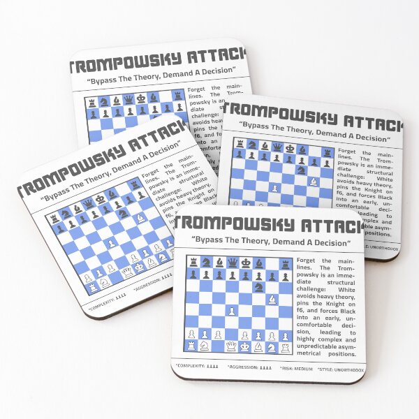 Item preview, TROMPOWSKY ATTACK Chess T-Shirt | Bypass The Theory. designed and sold by Sorcend.