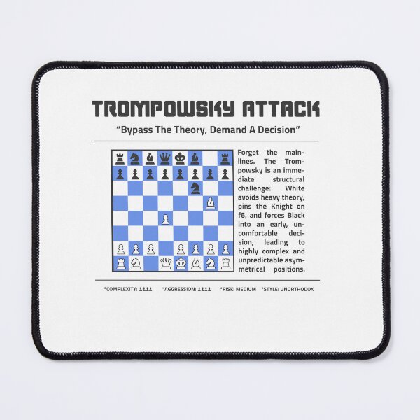 Item preview, TROMPOWSKY ATTACK Chess T-Shirt | Bypass The Theory. designed and sold by Sorcend.