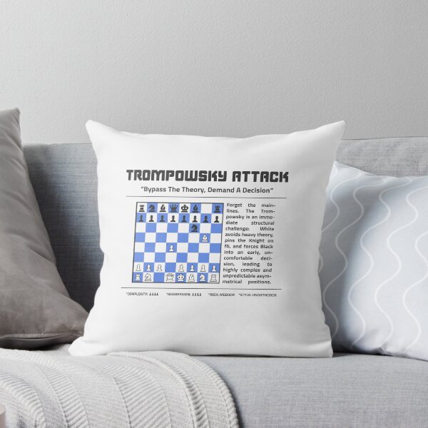 Item preview, TROMPOWSKY ATTACK Chess T-Shirt | Bypass The Theory. designed and sold by Sorcend.