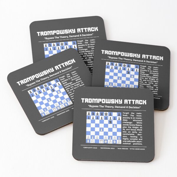Item preview, TROMPOWSKY ATTACK Chess T-Shirt | Bypass The Theory. designed and sold by Sorcend.