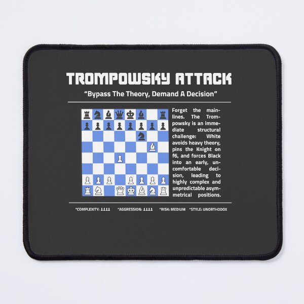 Item preview, TROMPOWSKY ATTACK Chess T-Shirt | Bypass The Theory. designed and sold by Sorcend.