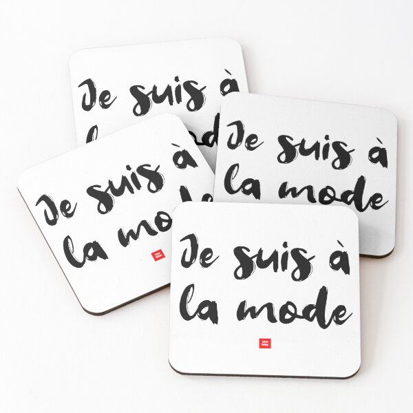 Item preview, Je suis à la mode – I Am in Fashion (French Idiom Typography) designed and sold by FrancophileFun.