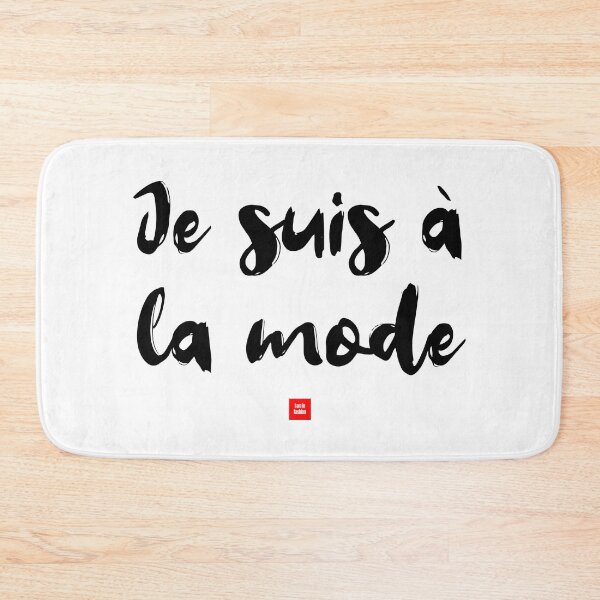 Item preview, Je suis à la mode – I Am in Fashion (French Idiom Typography) designed and sold by FrancophileFun.