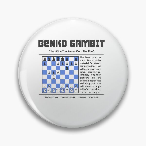 Item preview, BENKO GAMBIT Chess T-Shirt | Sacrifice The Pawn. Own The File. designed and sold by Sorcend.