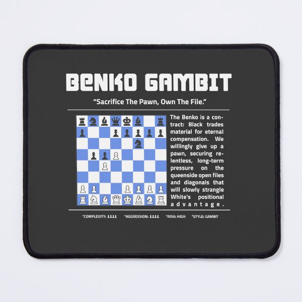 Item preview, BENKO GAMBIT Chess T-Shirt | Sacrifice The Pawn. Own The File. designed and sold by Sorcend.