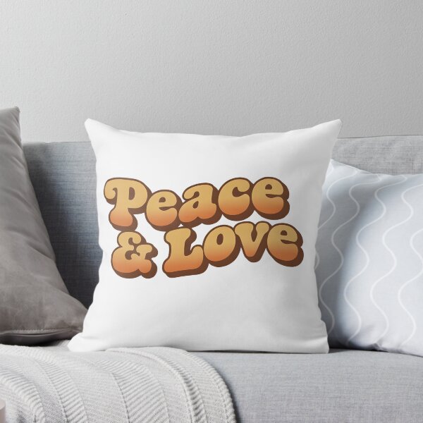 Item preview, Retro "Peace & Love" lettering – Groovy 70s typography design designed and sold by MrOrganosi.