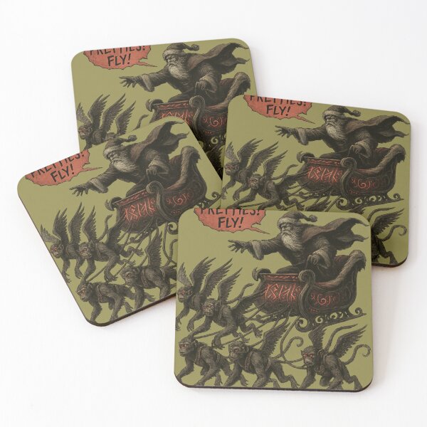 Item preview, Santa and the flying monkeys designed and sold by rooosterboy.