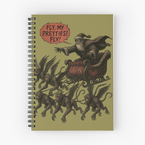 Item preview, Santa and the flying monkeys designed and sold by rooosterboy.