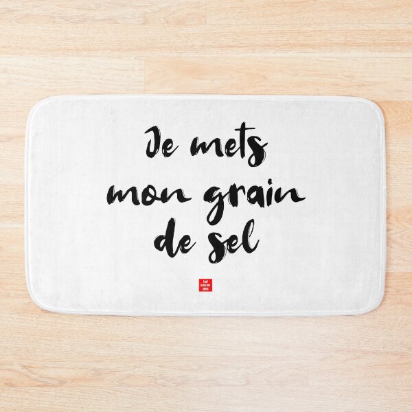 Item preview, Je mets mon grain de sel – I Put in My Two Cents (French Idiom Typography) designed and sold by FrancophileFun.