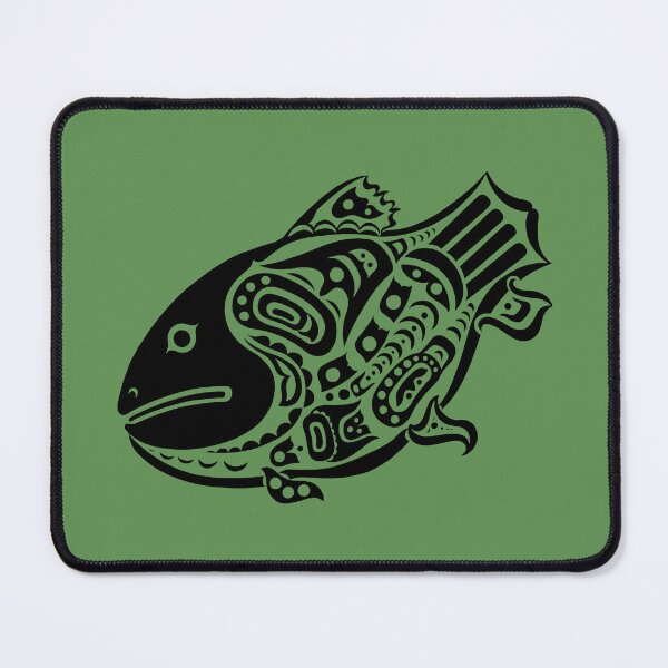Item preview, Salmon Haida Native American Animal Crest designed and sold by YuckyCat.