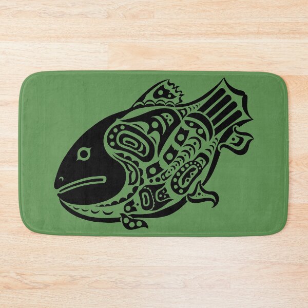 Item preview, Salmon Haida Native American Animal Crest designed and sold by YuckyCat.