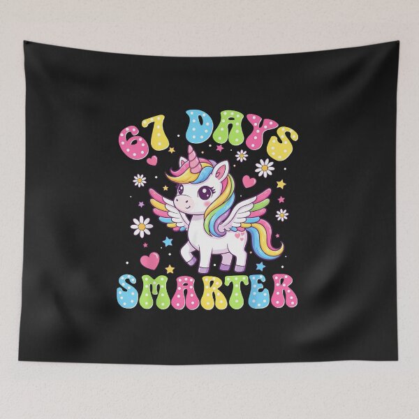 Item preview, 67 Days Smarter Unicorn Girl Kid Teacher 67Th Day Of School designed and sold by diyoor.