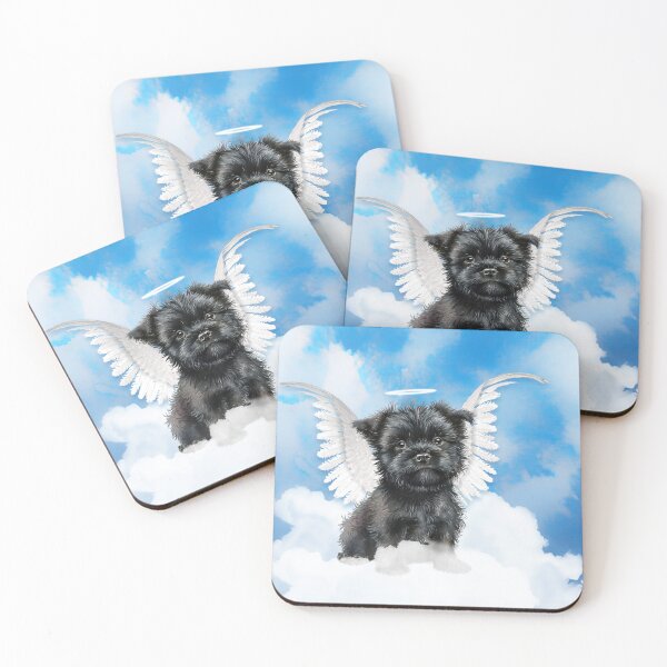 Item preview, Affenpinscher Angel Dog with Wings and Halo designed and sold by SalonOfArt.