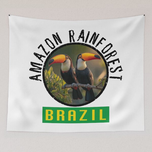 Item preview, Amazon Rainforest - Brazil (with Black Lettering) designed and sold by VelvetRoom.