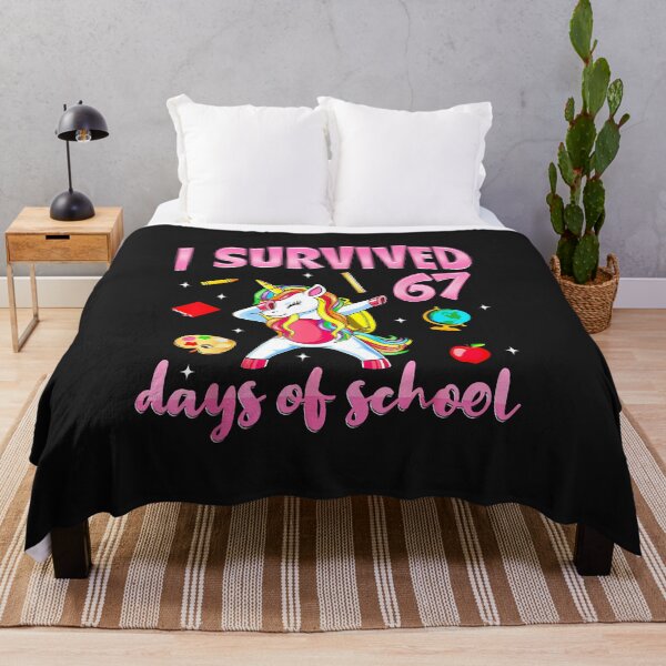 Item preview, I Survived 67 Days Of School Unicorn Dabbing Teacher Student designed and sold by diyoor.