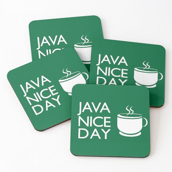 Item preview, Java Nice Day Coffee Coaster Green designed and sold by DArtcy.